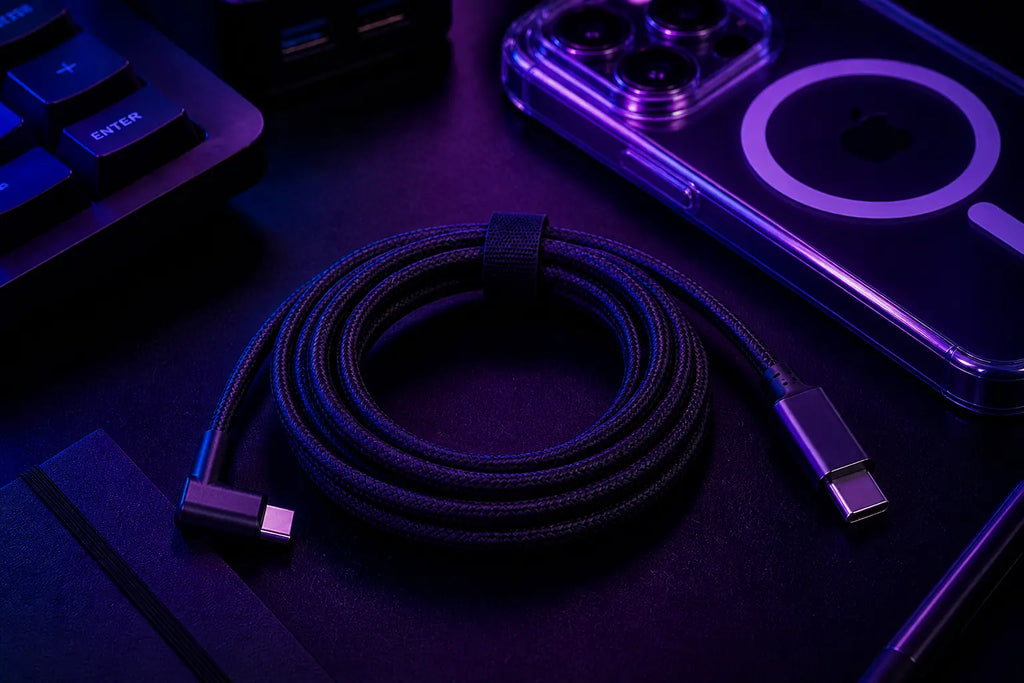 240W USB-C Fast Charging Cable - MacBook & iPhone Compatible