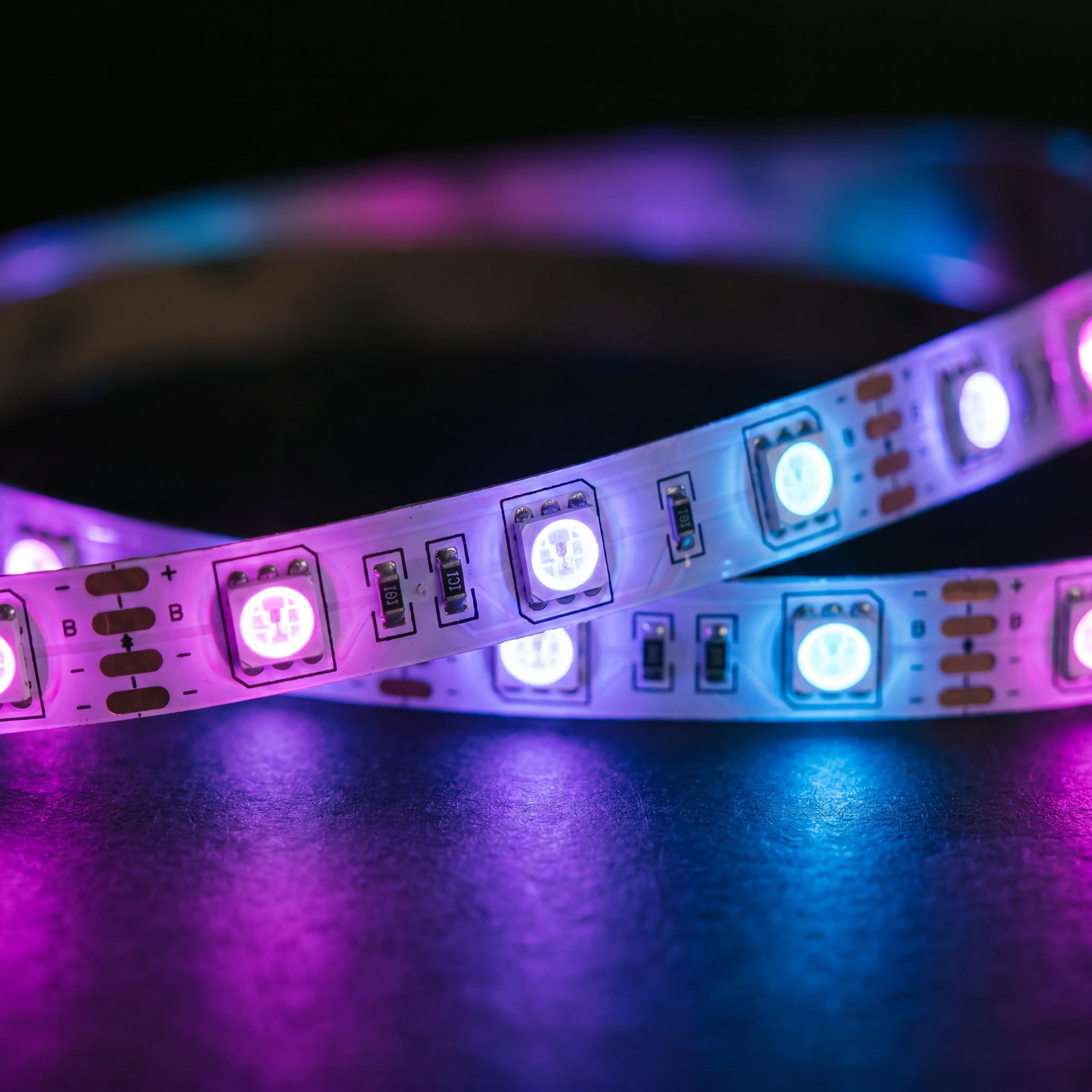 Ambient RGB LED Strip Lights w/ Music Sync, 16M Colours