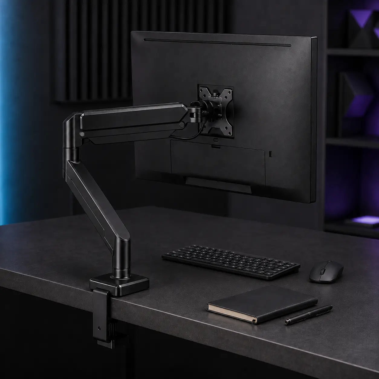 Adjustable Single Monitor Arm – 14–32"